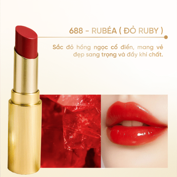 Son Lì Dưỡng Môi Cao Cấp CHALLANS de PARIS – Rouge de Bijou - Hình ảnh 5