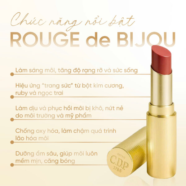 Son Lì Dưỡng Môi Cao Cấp CHALLANS de PARIS – Rouge de Bijou - Hình ảnh 6