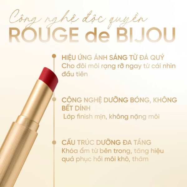 Son Lì Dưỡng Môi Cao Cấp CHALLANS de PARIS – Rouge de Bijou - Hình ảnh 9