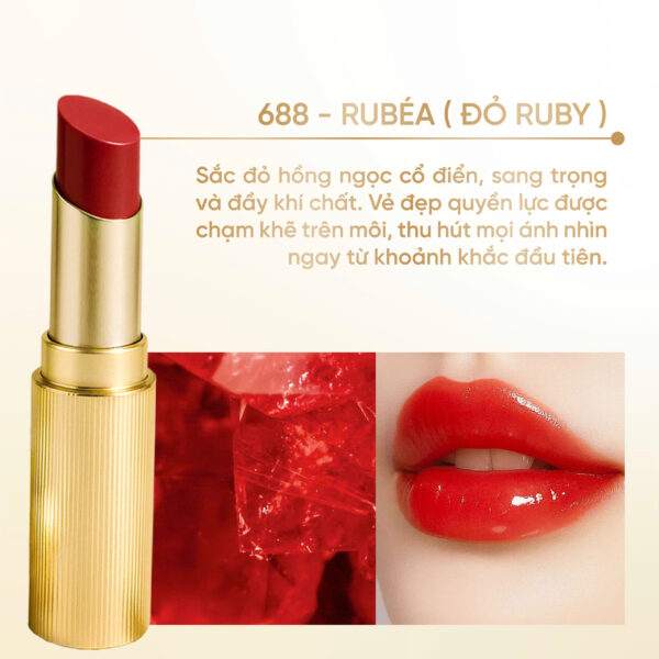 Son Lì Dưỡng Môi Cao Cấp CHALLANS de PARIS – Rouge de Bijou - Hình ảnh 2