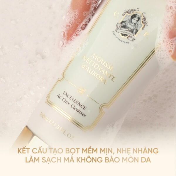 MOUSSE NETTOYANTE d'AURORA<br> <span style="color:#C8985A;">Sữa rửa mặt (100ml)</span> - Hình ảnh 8