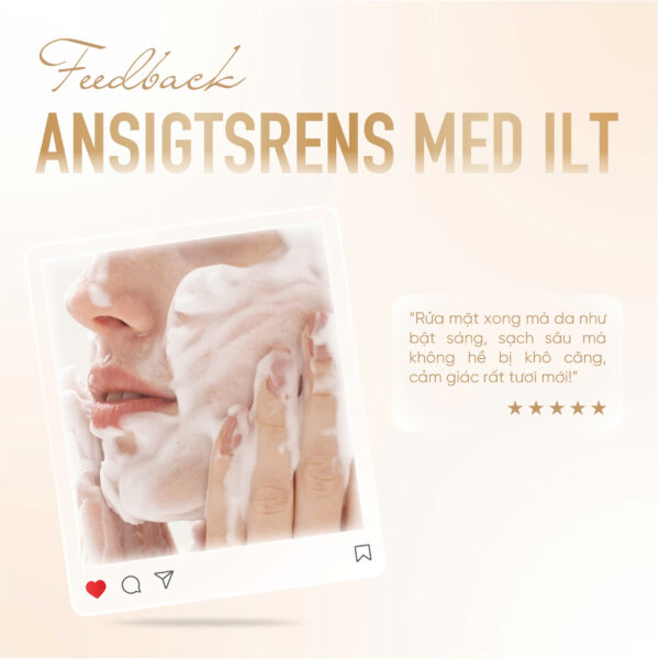 ANSIGTSRENS MED ILT af SERENA<br> <span style="color:#C8985A;">Sữa rửa mặt Oxygen (130ml)</span> - Hình ảnh 10