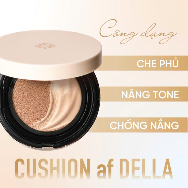 CUSHION af DELLA<br> <span style="color:#C8985A;"> Phấn nước (11g)</span> - Hình ảnh 3
