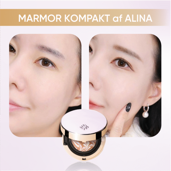 Phấn Tươi Skanskin Marmor Kompakt af Alina SPF 50+/ PA ++++ - Hình ảnh 5