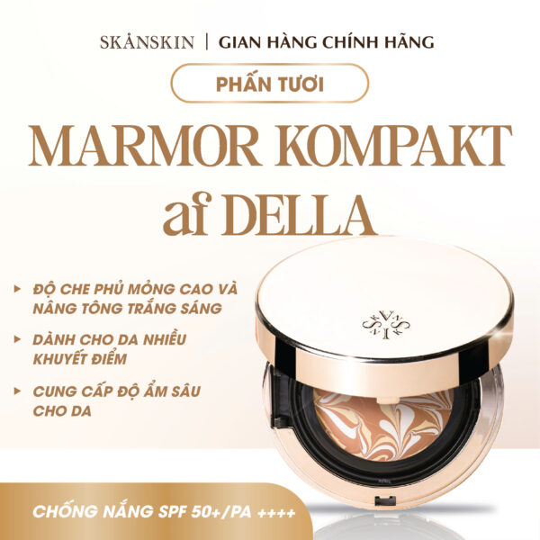 Phấn Tươi Skanskin Marmor Kompakt af Della SPF 50+/ PA ++++