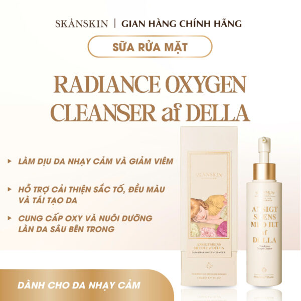Sữa Rửa Mặt Skanskin Radiance Oxygen Cleanser Tái Tạo Phục Hồi Dưỡng Trắng (130ML)