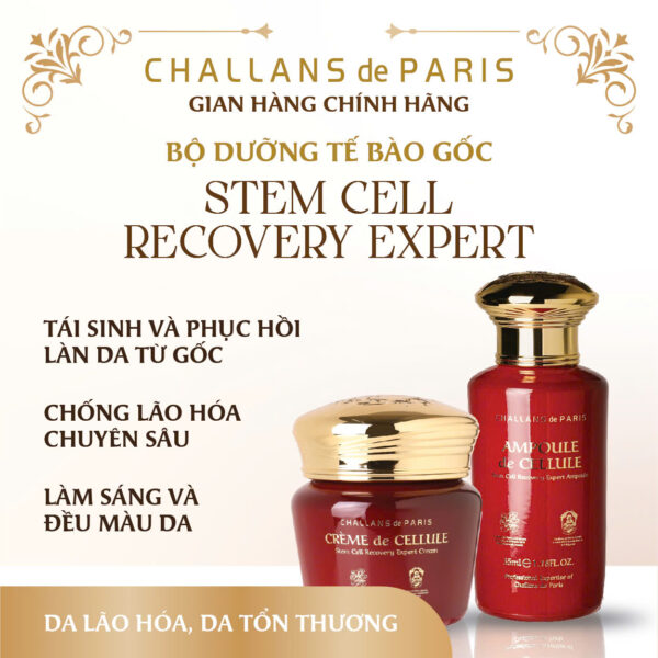 Cream Dưỡng Tế Bào Gốc Từ Cuống Rốn Challans de Paris Stem Cell Recovery Expert Cream