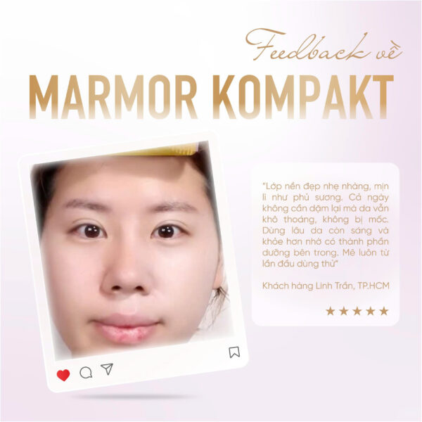 Phấn Tươi Skanskin Marmor Kompakt af Alina SPF 50+/ PA ++++ - Hình ảnh 10