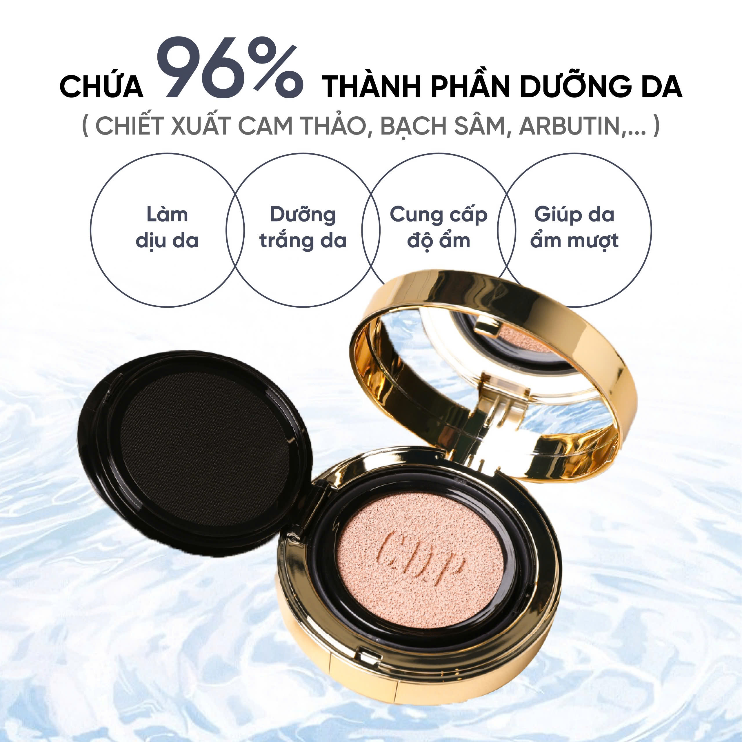 CUSHION de LUMINÁRE<br> <span style="color:#C8985A;">Phấn nước & Kem nền (15g)</span> - Hình ảnh 8