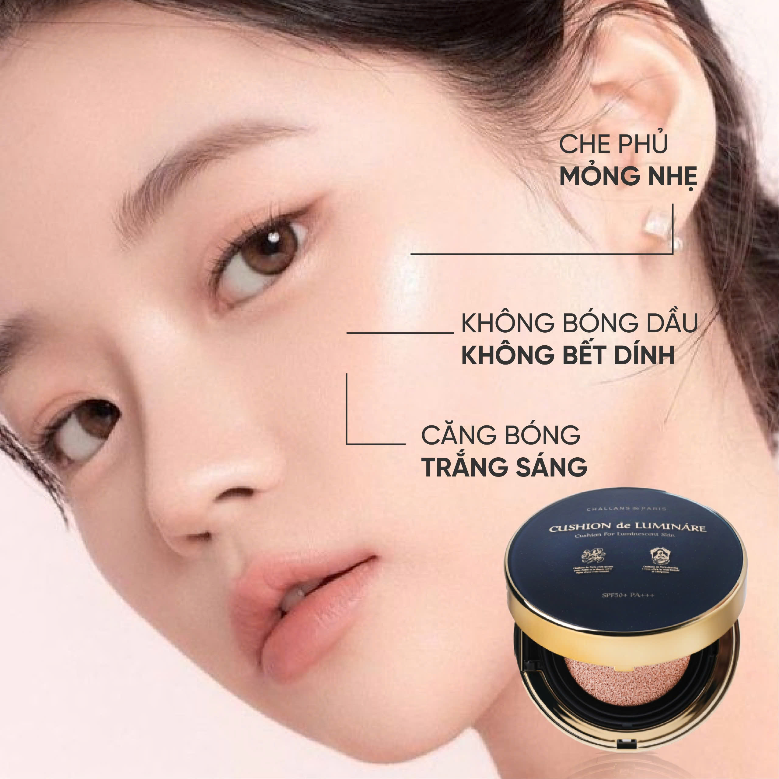 CUSHION de LUMINÁRE<br> <span style="color:#C8985A;">Phấn nước & Kem nền (15g)</span> - Hình ảnh 5