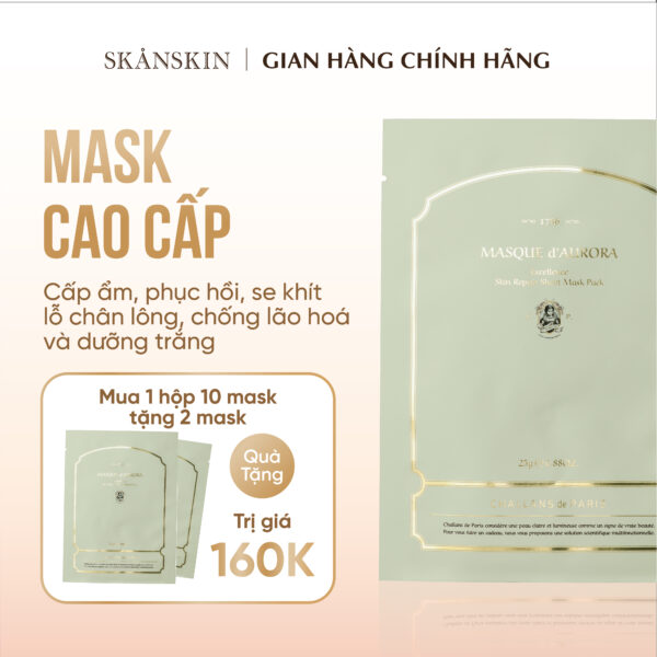 MASQUE d'AURORA<br> <span style="color:#C8985A;">Mặt nạ (miếng)</span> - Hình ảnh 2