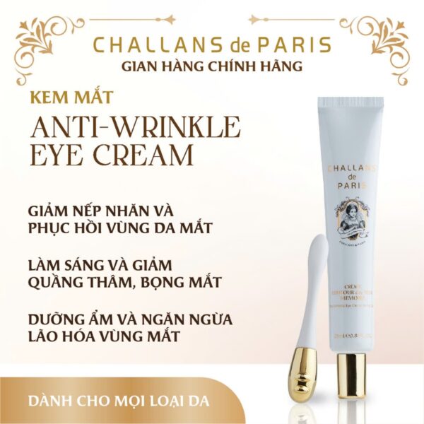 Kem Mắt Giảm Quầng Thâm, Nếp Nhăn Vùng Mắt Anti-Wrinkle Eye Cream for Full Face (25ML)