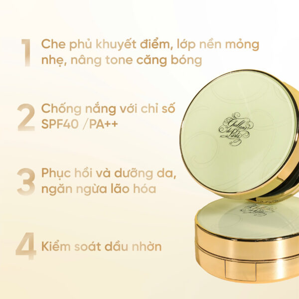 Cushion Ánh Trăng, Mỏng Nhẹ,Trong Trẻo, Cushion de Lunar, 15g - Hình ảnh 2