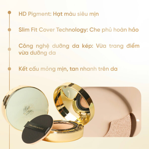 Cushion Ánh Trăng, Mỏng Nhẹ,Trong Trẻo, Cushion de Lunar, 15g - Hình ảnh 8