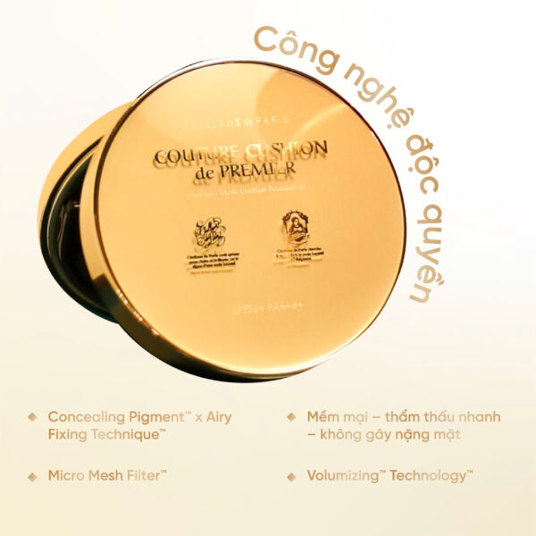 COUTURE CUSHION de PREMIER<br> <span style="color:#C8985A;">Phấn nước & Kem nền (10g)</span> - Hình ảnh 7