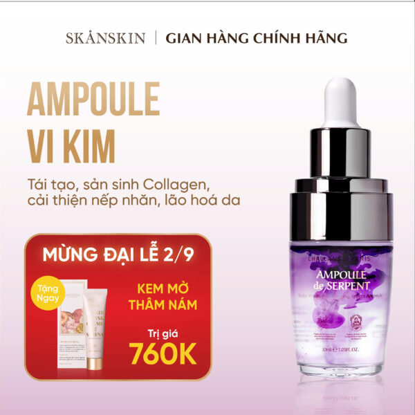 AMPOULE de SERPENT<br> <span style="color:#C8985A;">Tinh chất (30ml)</span> - Hình ảnh 2