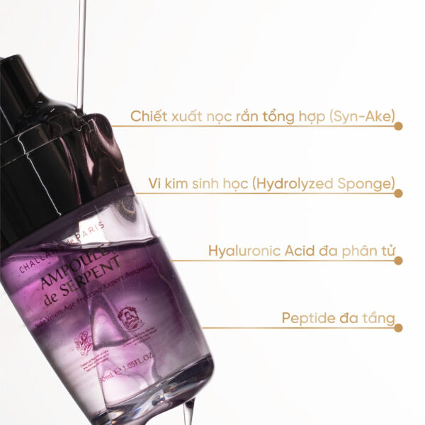 AMPOULE de SERPENT<br> <span style="color:#C8985A;">Tinh chất (30ml)</span> - Hình ảnh 3